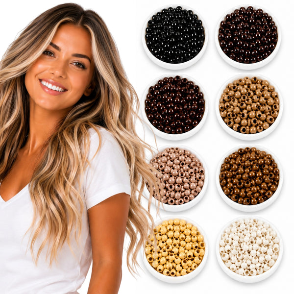 2000pc 3mm Nano Hair Extension Beads Silicone Lined