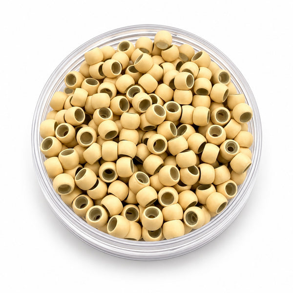 3mm nano hair extension beads silicone lined blonde #13
