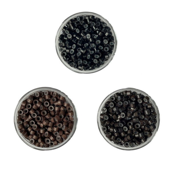 500pcs 4mm Silicone Lined Micro Beads