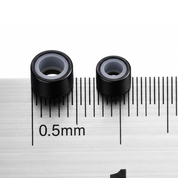 5mm silicone lined hair extension beads comparison to 4mm bead extensions
