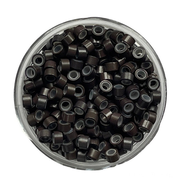 Dark Brown Hair Extension rings 5mm