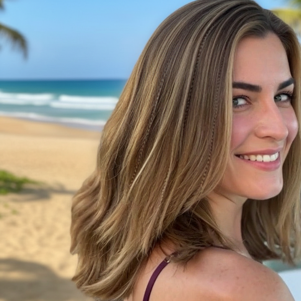 Fawn Grizzly Natural Hair Feathers