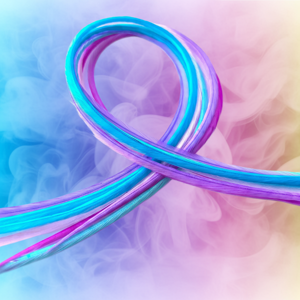 Purples Pinks Blues Solid Feathers