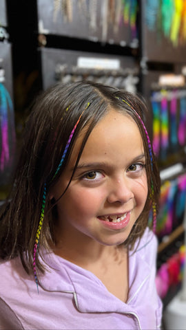 Rainbow Grizzly Feathers – 4pc Pack (Standard Length)