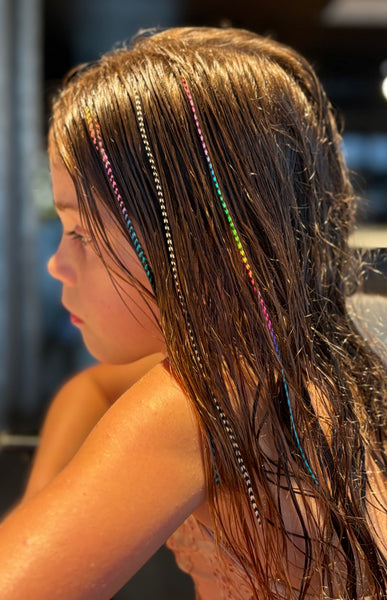 Rainbow Feather Hair Extensions