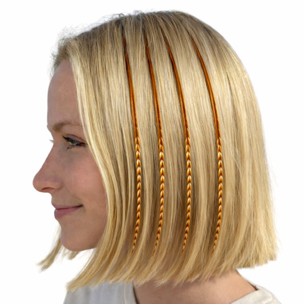 caramel cree feather hair extensions blonde hair natural medium long feathers