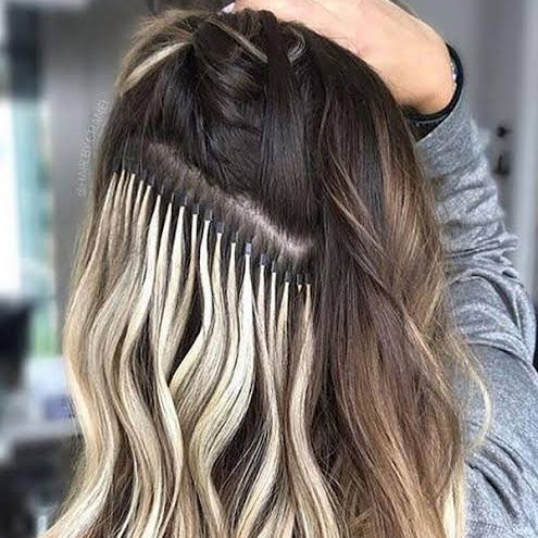 Hair Extensions example of hair rings