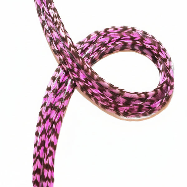 Hot Pink Grizzly Feathers 