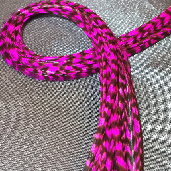 Magenta Pink Grizzly Feathers